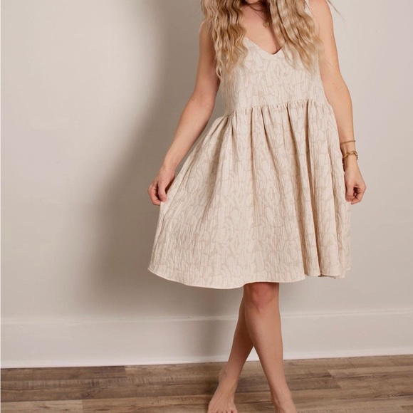 Beck + Bean Boho Dress in Oat - Picture 1 of 4